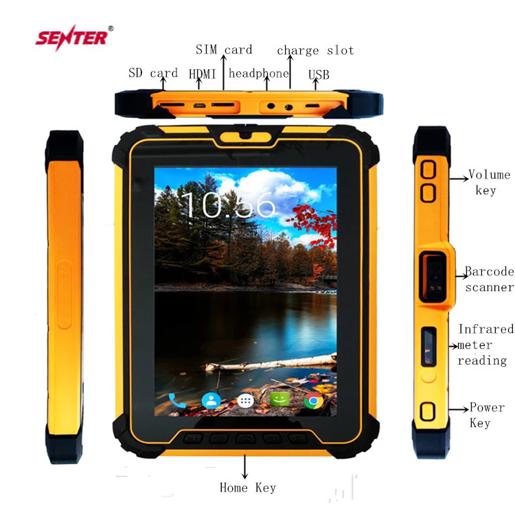 8 inch rugged tablet PC Android 7.1,Industrial Tablet PC 3G gps WIFI RAM 4GB ROM 64GB
