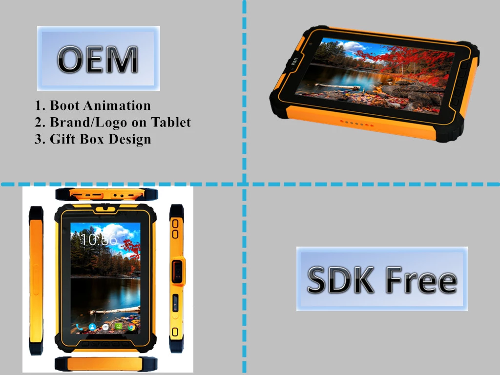 8 inch rugged tablet PC Android 7.1,Industrial Tablet PC 3G gps WIFI RAM 4GB ROM 64GB