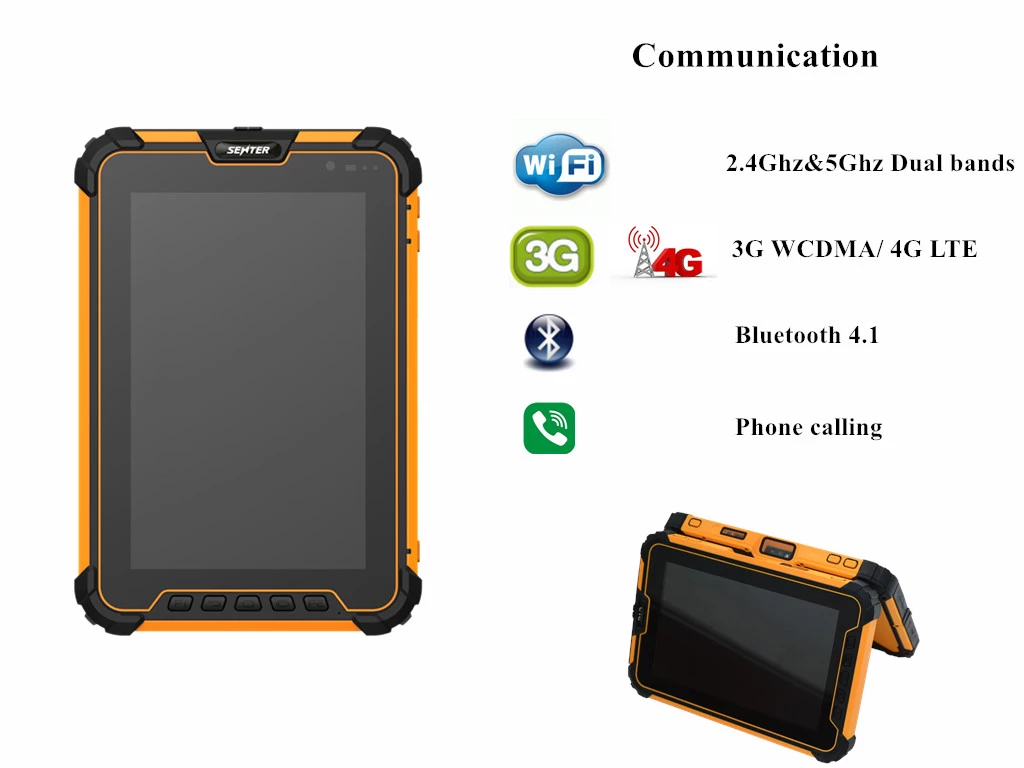 8 inch rugged tablet PC Android 7.1,Industrial Tablet PC 3G gps WIFI RAM 4GB ROM 64GB